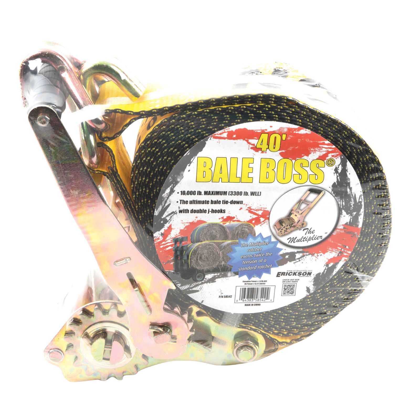 2″ x 40′ 10000-lb Ratchet Strap